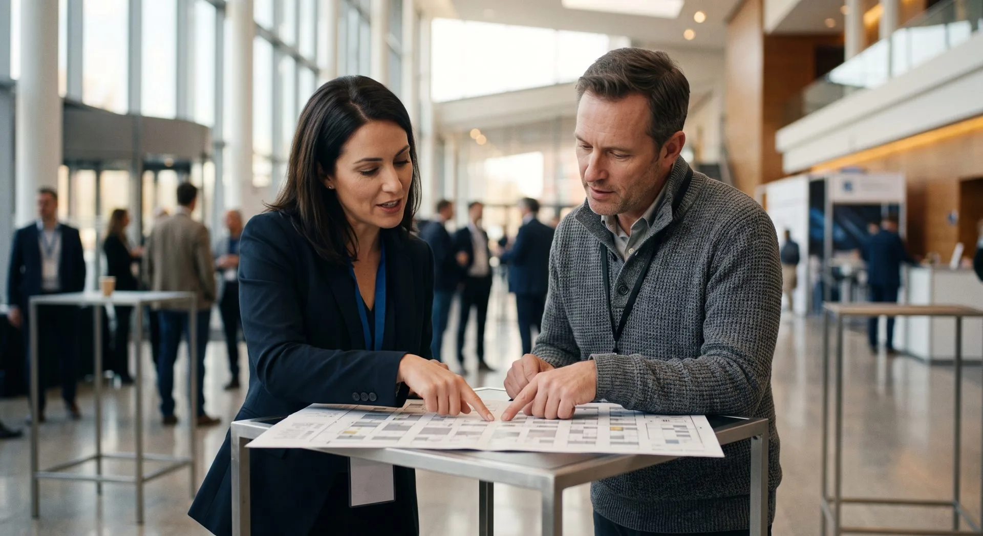 Briefing an exhibitor honestly about traffic