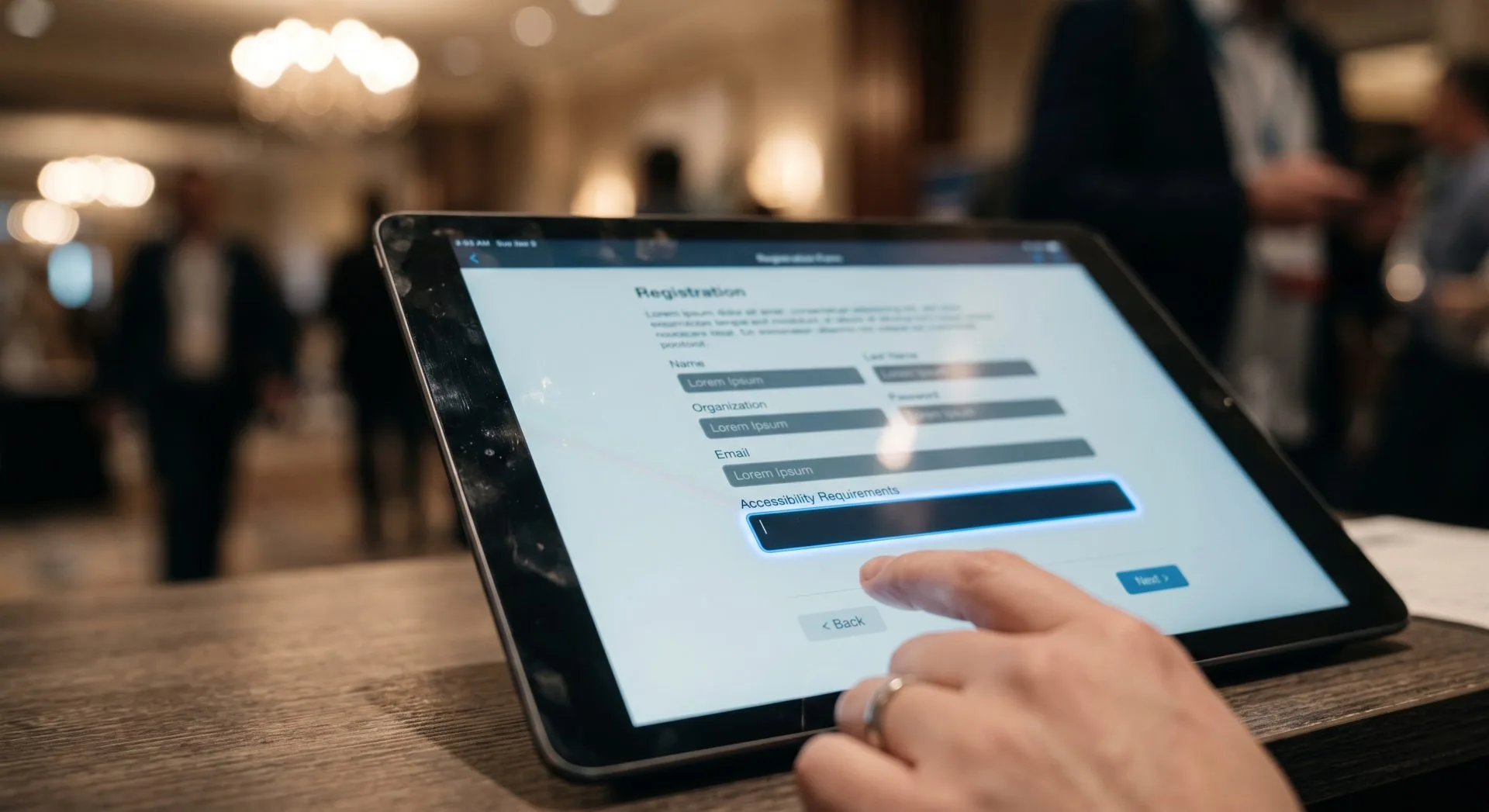 Collecting accessibility requirements at conference registration
