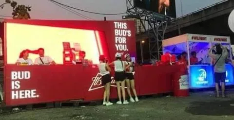 Budweiser Booth at RCA (Royal City Avenue)