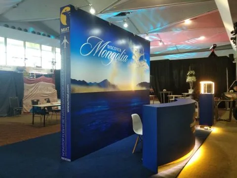 Chinggis Khan Booth Design and Installation for Mongolia Embassy