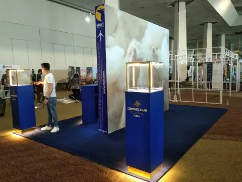Chinggis Khan Booth Design and Installation for Mongolia Embassy