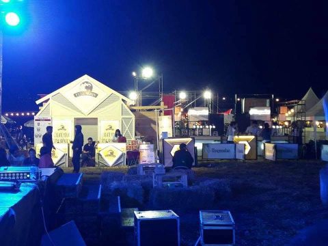 Höegaarden & Full Moon Booth at Big Mountain Music Festival