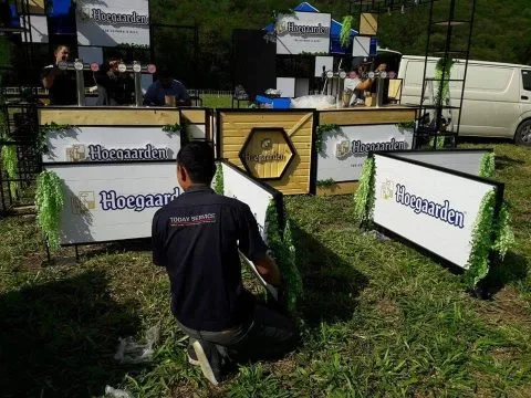 Höegaarden & Full Moon Booth at Big Mountain Music Festival