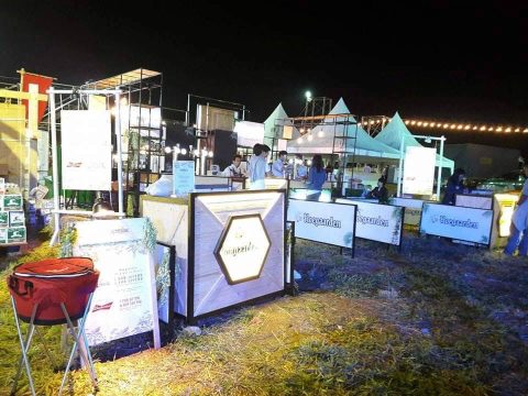 Höegaarden & Full Moon Booth at Big Mountain Music Festival