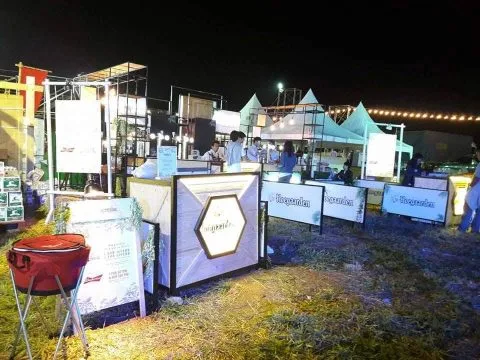 Höegaarden & Full Moon Booth at Big Mountain Music Festival