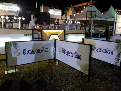 Höegaarden & Full Moon Booth at Big Mountain Music Festival