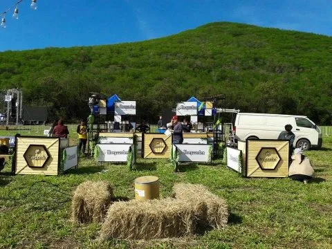 Höegaarden & Full Moon Booth at Big Mountain Music Festival