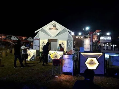 Höegaarden & Full Moon Booth at Big Mountain Music Festival